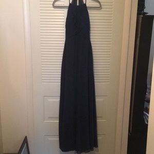 Azazie bridesmaid dress navy blue size 2